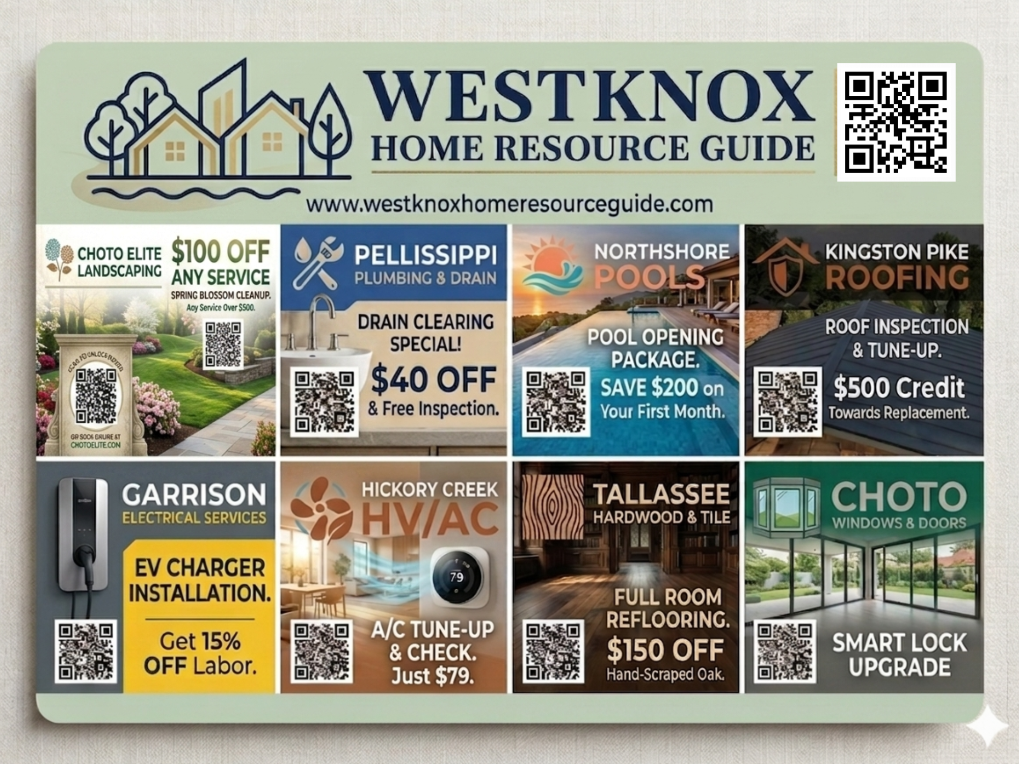 West Knox Home Resource Guide Sample Mailer Layout